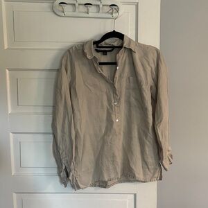 Endless Spirit Tan Linen Button Up Shirt